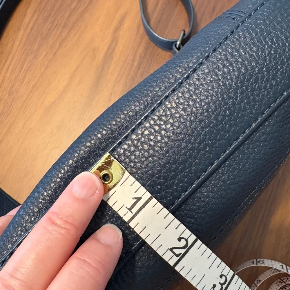 Navy blue The Sak leather crossbody hobo bag - Picture 11 of 12